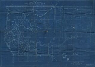 Blueprint of the fair, showing rough building placements