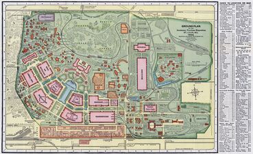 The most popular map of the fair, popularized by the Missouri History Museum