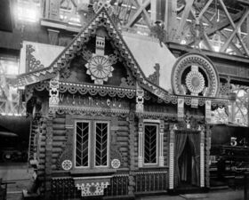 Westinghouse stand in the Russian exhibit