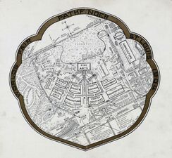 The map of the fair often included with the Fair in a Nutshell.